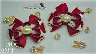 ШКОЛЬНЫЕ Бантики ИЗ РЕПСОВЫХ ЛЕНТ и на каждый день МК КАНЗАШИ DIY HAIR BOWS LAÇO DE FITA