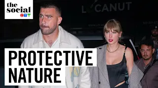 Travis Kelce talks about being protective of Taylor Swift | The Social