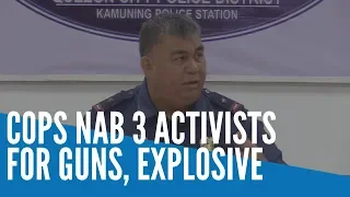 Cops raid Manila office of Bayan, nab 3 activists for guns, explosive