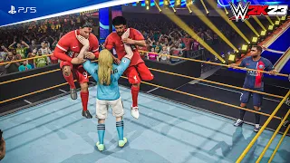 WWE 2K23 Haaland, Mbappe vs Nunez, Salah, | Tag Team Championship Match | PS5™ [4K60]