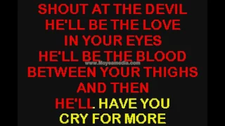 Shout At The Devil   Motley Crue HD Karaoke PK00453