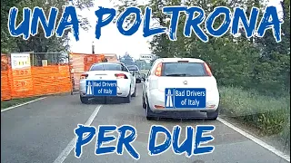 BAD DRIVERS OF ITALY dashcam compilation 7.14 - UNA POLTRONA PER DUE
