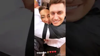 Ольга Бузова и Давид Манукян, страстные поцелуи пары