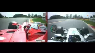 Spa 2017 Q3 - Raikkönen 1:43.270 vs Bottas 1:43.358