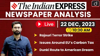 Newspaper Analysis | The Indian Express | 22 Dec 2023 | Drishti IAS English