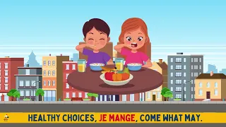 French/English Verbs - Beginner French For Children - Fun song for Kids-Cartoons