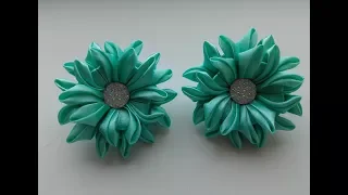 Бантики из атласных  лент 5 см Мастер Класс Канзаши /  Bows made of satin ribbons 5 cm MC Kanzashi