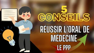 Réussir l'oral de médecine - 5 conseils pour la présentation du projet personnel et professionnel.