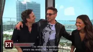 Robert Downey Jr & Mark Ruffalo interview at Comic-Con 2014 - русские субтитры