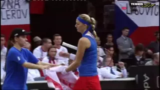 Petra Kvitova vs Anastasia Pavlyuchenkova Highlights HD FINAL Fed CUP Prague 2015