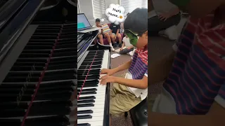 8yo plays piano BLINDFOLDED! 😱🎹 #pianoteacher #piano #pianolesson #pianostudent #classicalmusic