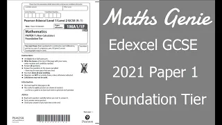 Edexcel GCSE Maths November 2021 Paper 1 Foundation Exam Paper Walkthrough