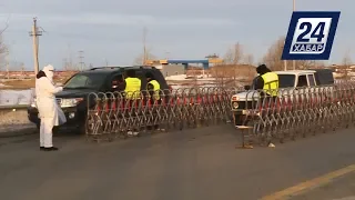 Поток автомобилей сократился в несколько раз на блокпосту у Жибек Жолы