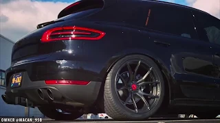 LOUDEST Porsche Macan S w/ ARMYTRIX Exhaust / Accuair Bagged / Vorsteiner Wheels