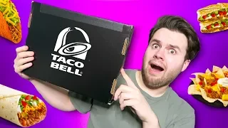 taco bell sent me a mystery box and i'm SHOOK. is there food in it?!?