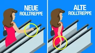 Warum der Handlauf einer Rolltreppe schneller ist