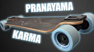 Riding Pantheon Karma Wheels on Pranayama Longboard