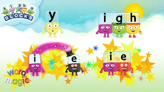 Learn to Read Y, IE, IGH and I_E | Phonics and Word Magic | @officialalphablocks
