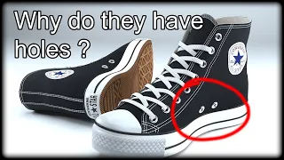 Why converse shoes have holes on the side