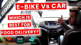 E-Bike Vs Car for Food Delivery | Which is Best for Uber Eats, DoorDash, Deliveroo & Menulog?