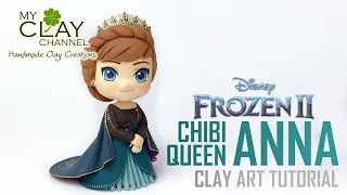 How to make Chibi Queen Anna - Frozen 2 - Clay Art Tutorial
