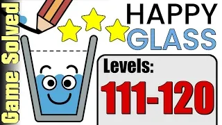 Happy Glass | All Levels 111-120 (Solution 3 Stars ★★★)