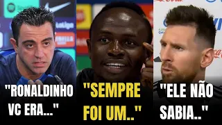 MANE, MESSI E XAVI MANDAM RECADO PARA RONALDINHO GAÚCHO