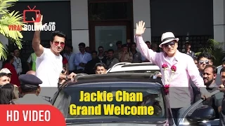 Jackie Chan Grand Welcome At Mumbai International Airport | Kung Fu Yoga