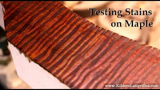 Testing Various Stains on Maple - Iron Nitrate and Dye Stains