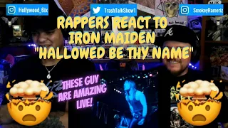 Rappers React To Iron Maiden "Hallowed Be Thy Name"!!! LIVE