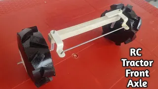 How to make rc tractor front axle from pvc pipe at home