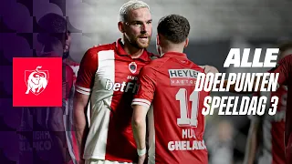 ALLE DOELPUNTEN SPEELDAG 3 ⚽⚽🤩  Jupiler Pro League hoogtepunten 23/24