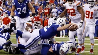 Andrew Luck Diving Touchdown Wildcard Playoffs Against Chiefs