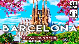 BARCELONA, SPAIN 🇪🇸 Summer Walking Tour | Sagrada Familia, Rambla, Gotic [4K HDR, Immersive Sound]