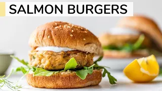 SALMON BURGER | easy canned salmon recipe