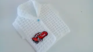 COMO TEJER UN CHALECO FÁCIL Y RAPIDO - PUNTO WAFFLE - CROCHET-TEJIDO