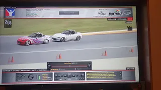 The Five Minutes that decided an MX5 Cup race at Daytona, iRacing (I'm car 5)