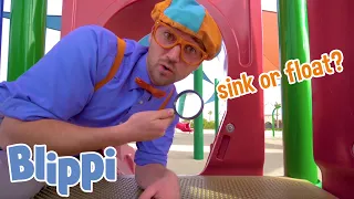 BLIPPI | SINK OR FLOAT - Part 3 | Learn with Blippi | Educational Videos for Kids