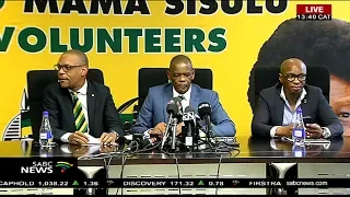 ANC briefs media on outcomes of NEC meeting