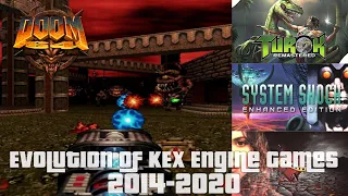 Evolution of KEX Engine Games 2014-2020