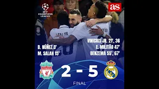 FT Liverpool 2-5 Real Madrid ⚽Vinicius x2, Benzema x2, Militao  | All Goals Highlights