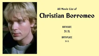 Christian Borromeo Movies list Christian Borromeo| Filmography of Christian Borromeo