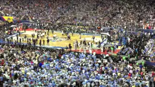 Villanova vs North Carolina Kris Jenkins 3 point shot Live Crowd Reaction 2016