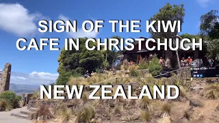 Sign of the Kiwi Cafe in Christchurch | 4K | Christchurch | South Island | New Zealand