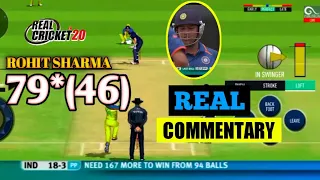 2010 T20 WC : Rohit sharma's 79* runs in 46 balls ।। real cricket 20