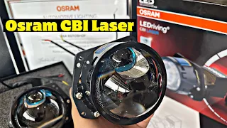 อัพเกรดไฟหน้า Osram CBI Laser สว่าง แสงคม ไม่แยงตา เห็นพื้นถนนชัดเจน สมบูรณ์แบบ