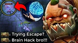 TRYING TO ESCAPE? I HACKED YOUR BRAIN!!! - INSANE PUDGE HOOK 5K MMR | GENIUS PUDGE
