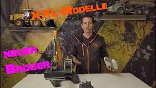 MEGA Modell Bagger FM945 Hydraulisch 1:14 Excavator Huge 26 KG remote controlled !!