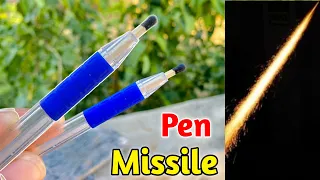 How to make rocket at home - Super Easy || Pen missile rockets for machis