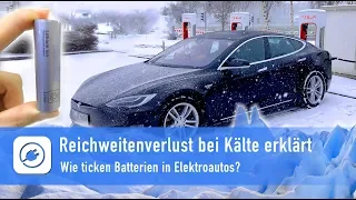 Tesla Reichweitenschwund Model S im Winter - Lithium-Ionen-Batterie in Elektroautos erklärt